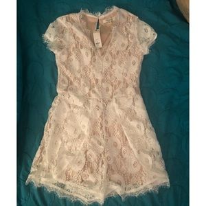 White lace romper
